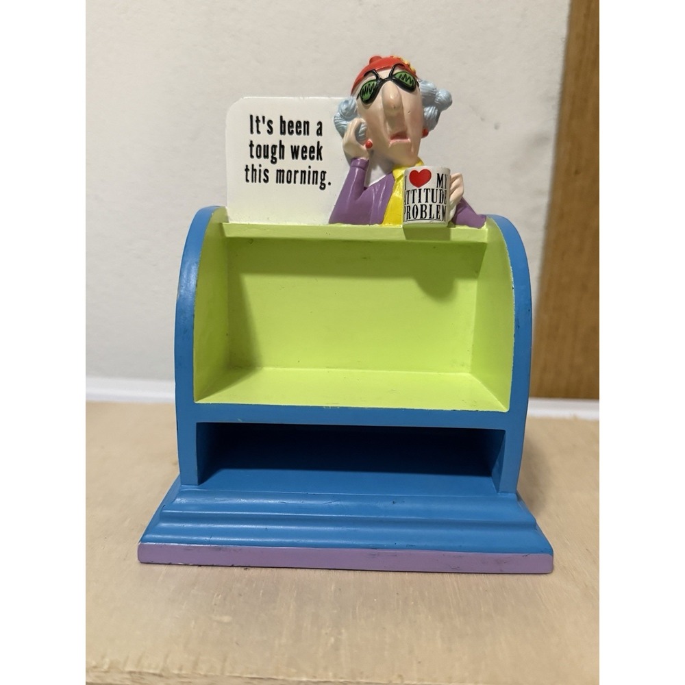 vintage Hallmark Maxine figurine note holder